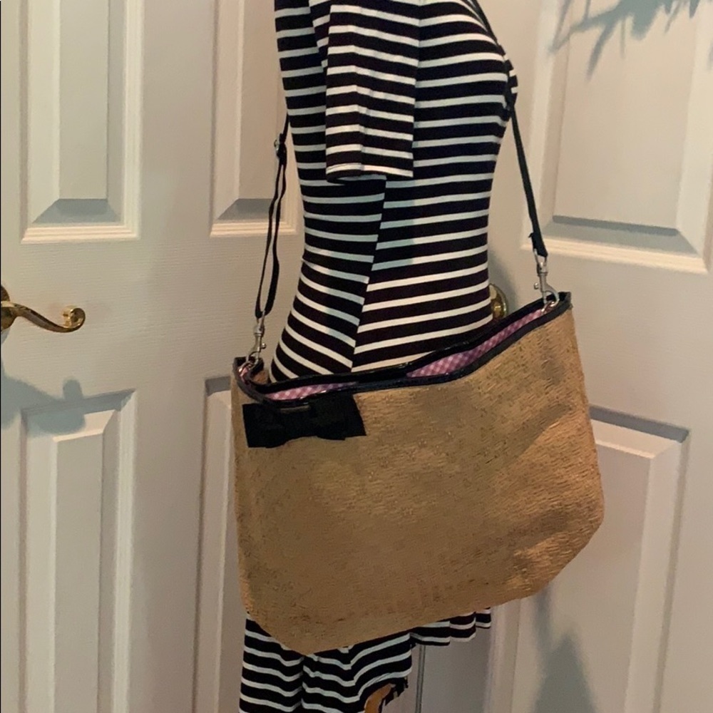 Bath & Body Works Woven “straw” tote with handles